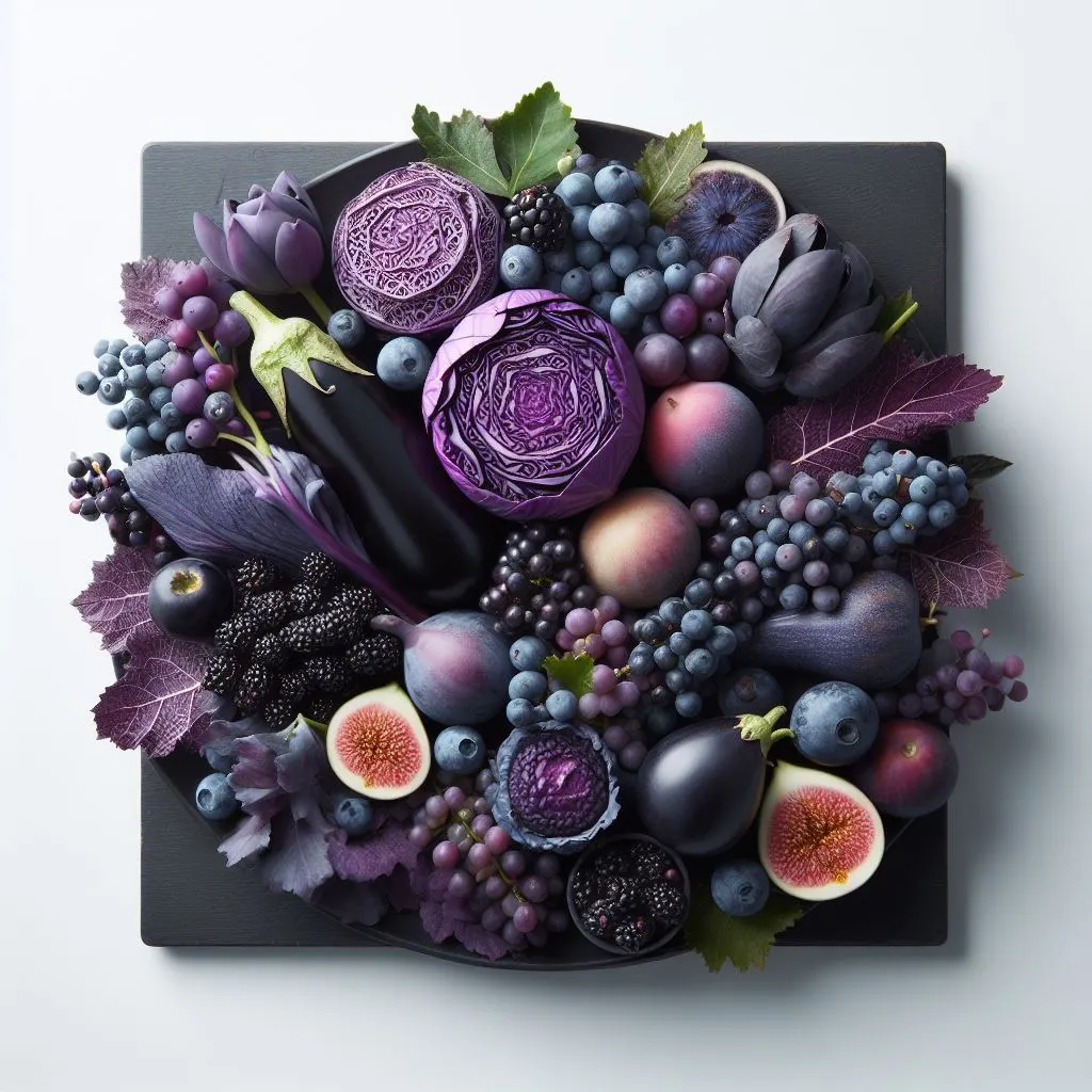 frutta e verdura viola
