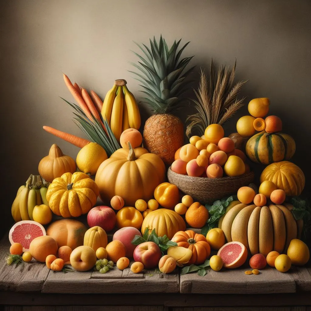frutta e verdura arancione